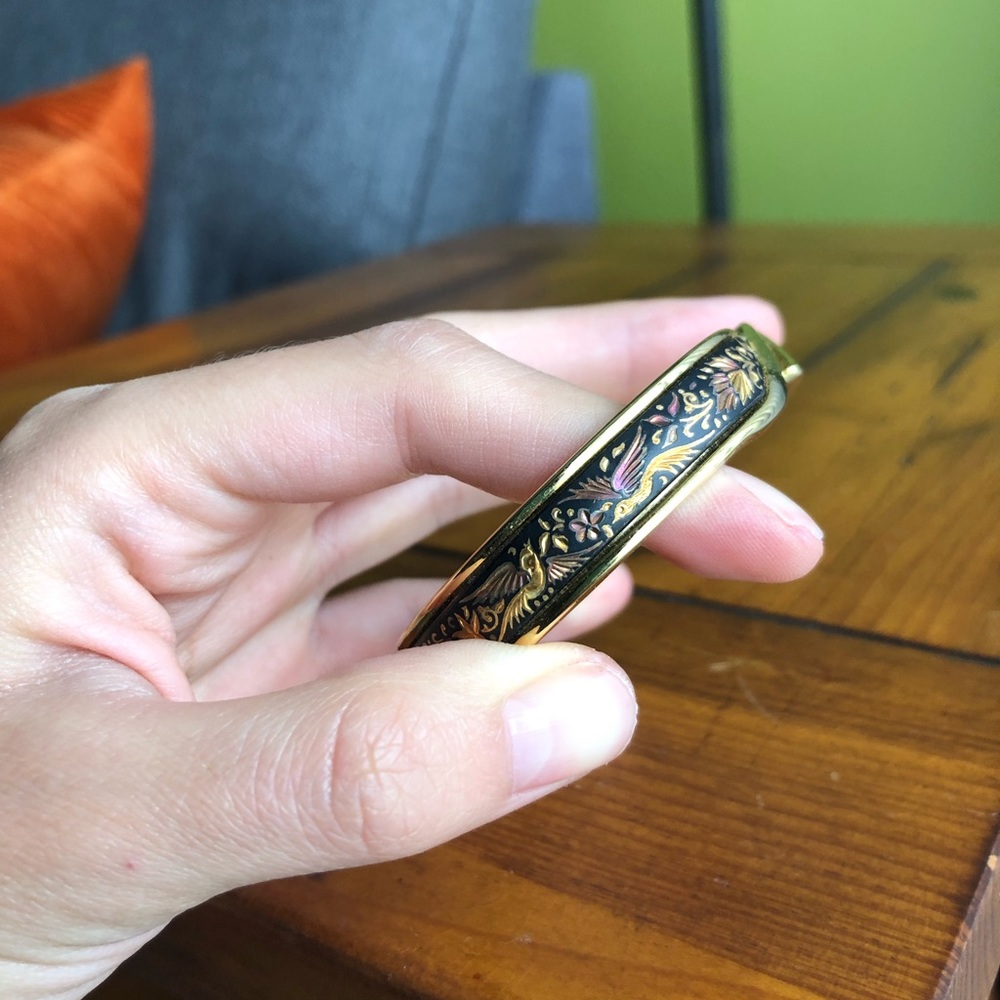 Gold Hinged Bracelet from Spain